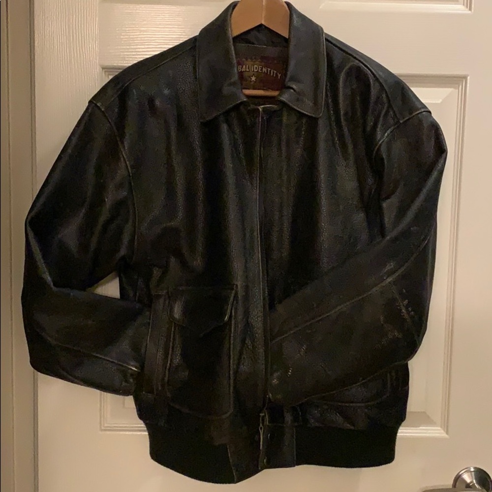 Leather bomber jacket - vintage
